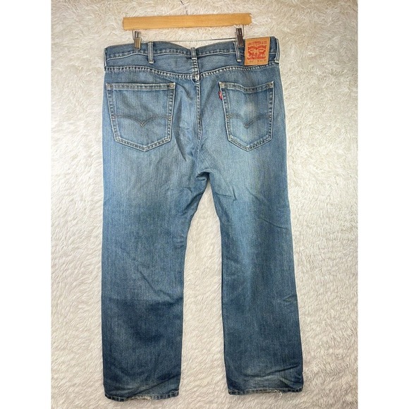 Levi’s 559‎ Relaxed Straight Denim 100% Cotton Blue Jeans Mens • Size 38 x 30 - Picture 3 of 10